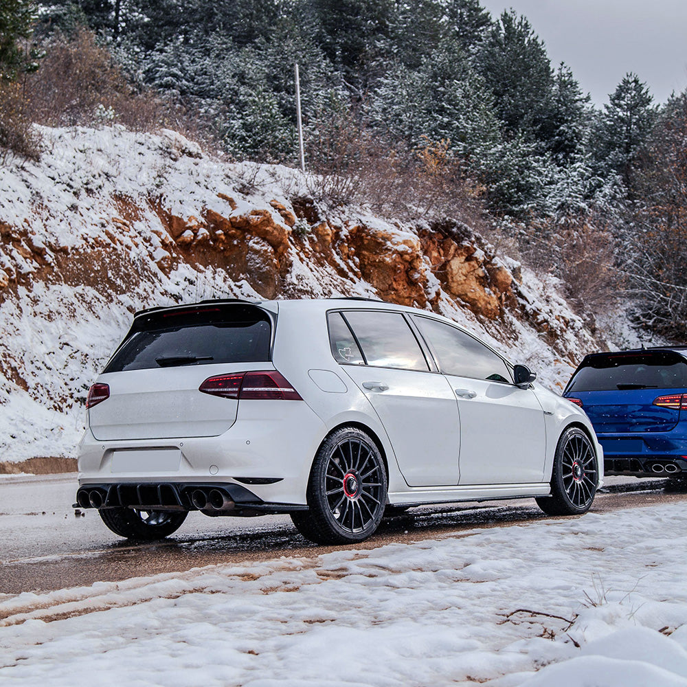VW VOLKSWAGEN Golf MK 7 R 2013-2016 ile uyumlu Arka Bıçak v2