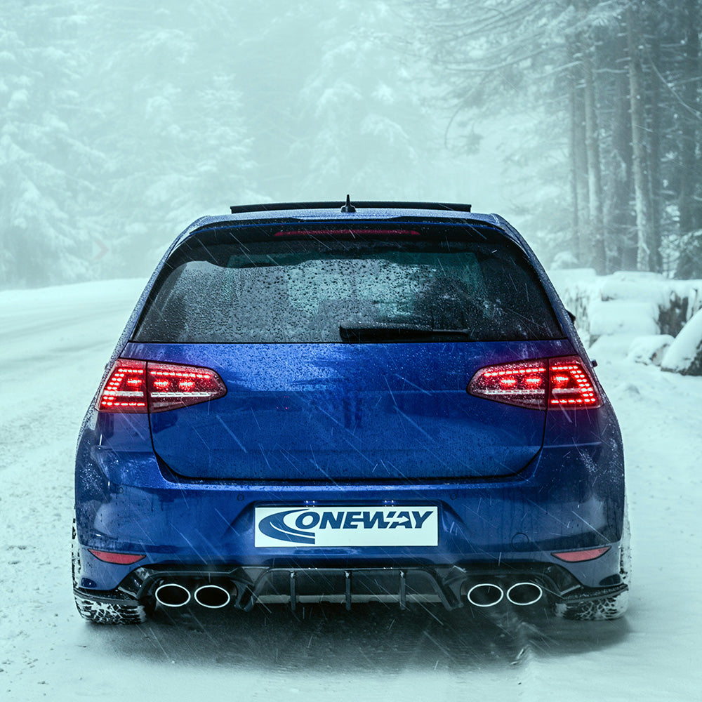 VW VOLKSWAGEN Golf MK 7 R 2013-2016 ile uyumlu Arka Bıçak v2