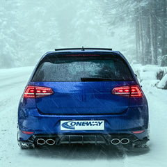 VW VOLKSWAGEN Golf MK 7 R 2013-2016 ile uyumlu Arka Bıçak v2